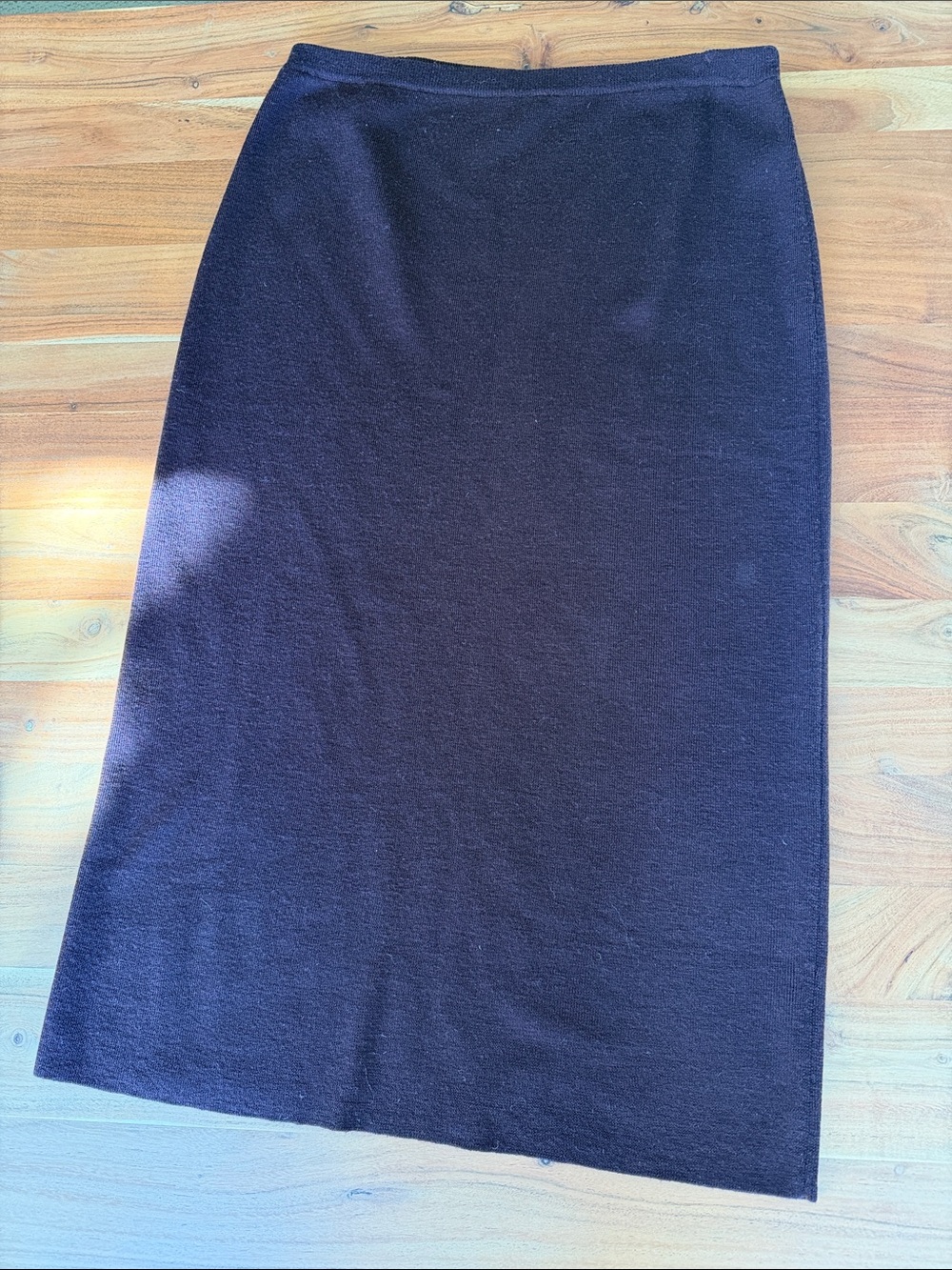 Eileen Fisher Merino Pencil Skirt in Burgundy